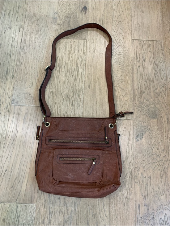 Bueno Handbags - Bueno Brown Ladies Large Ladies Handbag 11 1/2”x13 1/2”